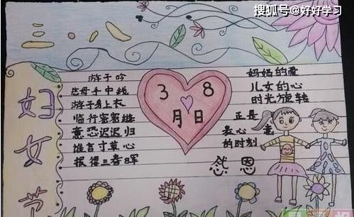 38妇女节手抄报小学