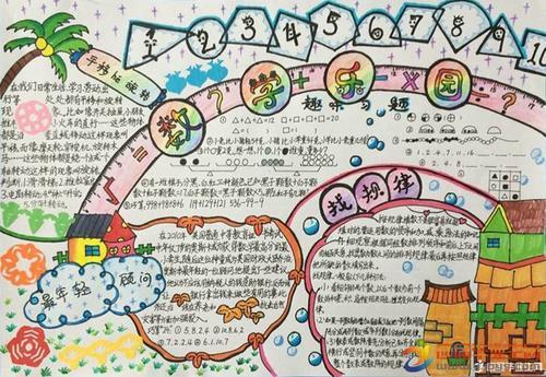 四年级一二单元数学手抄报四年级数学手抄报