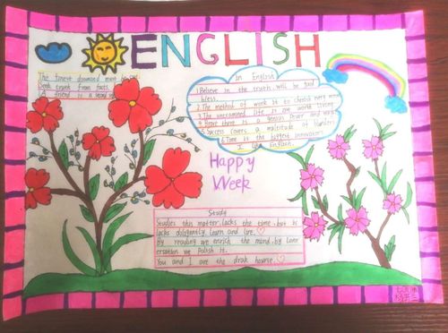 learn englishlove english 韩集初中新集校区英语手抄报评比活动