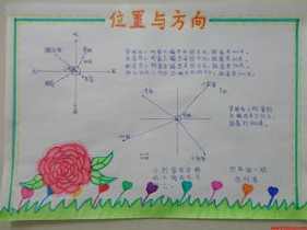 数学三年级下册第一单元位置与方向手抄报数学三年级手抄报