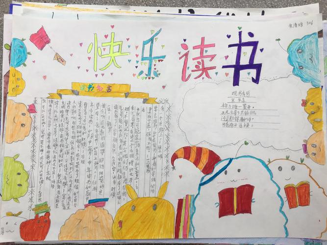 班级活动新城小学读书节之手抄报作品302班