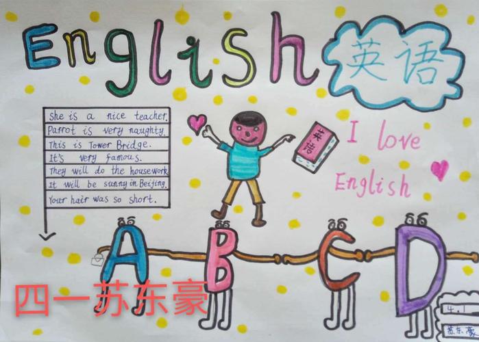 小学more englishmore fun 英语文化节系列活动之一  英语手抄报