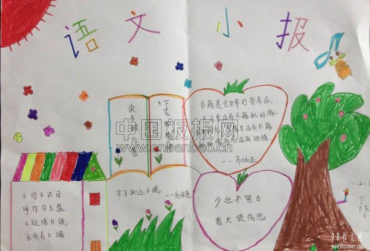 四年级快乐学语文手抄报 100字