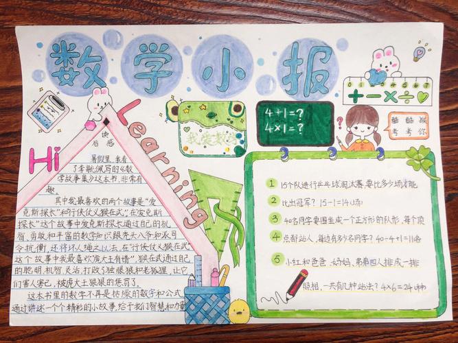 四年级数学手抄报小学数学