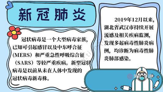 怎样办手抄报新冠肺炎新型冠状病毒手抄报小报新冠