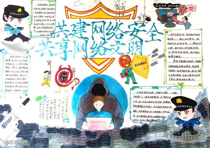 关于小学生网络安全教育的手抄报 安全教育的手抄报