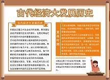 古代经济大发展历史手抄报黄色大气