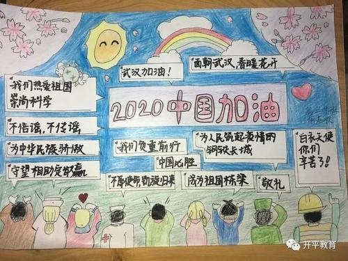 众志成诚抗疫情祝福祖国幸福年手抄报祝福祖国手抄报