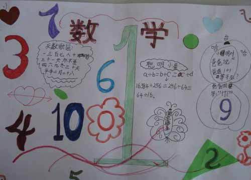 小学生数学手抄报数学数字游戏