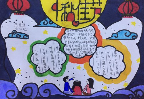 肇庆高新区实验小学六年级举行了一场主题为诗雅花开传承中秋手抄报