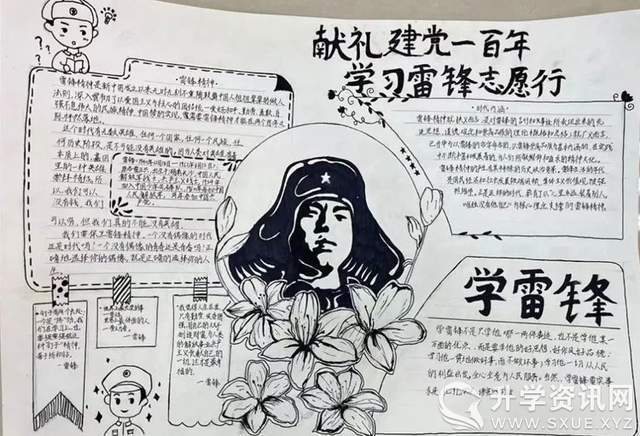 成都三岔湖小学开展传承雷锋精神争做新时代雷锋手抄报评比