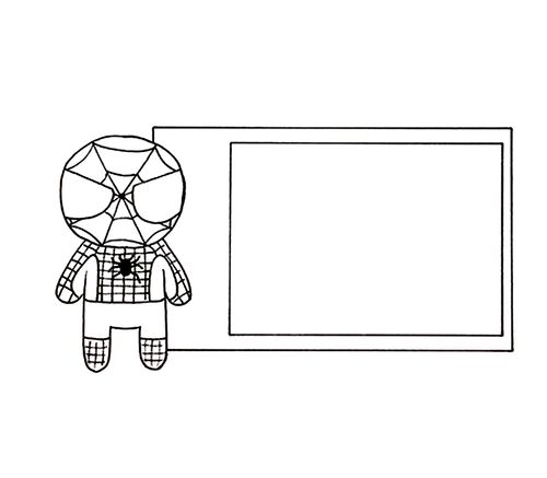 手抄报边框 专辑 漫威边框 蜘蛛侠边框