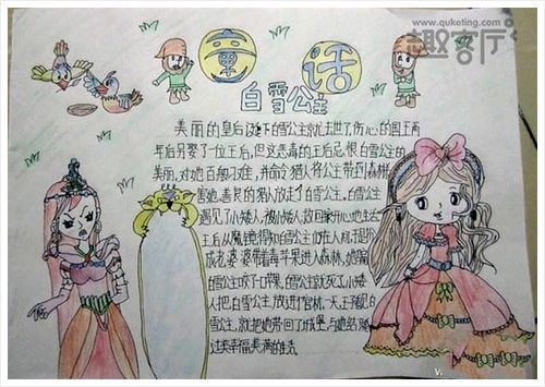 童话手抄报图片大全 小学生童话故事板报版面设计图