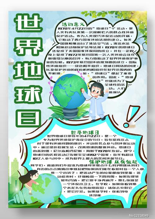 世界地球日手抄报第6张