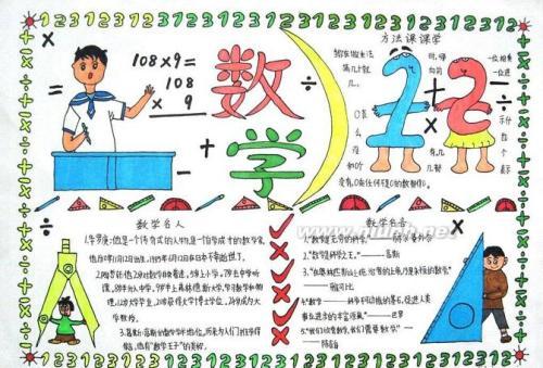 名人名言手抄报 数学手抄报名人名言