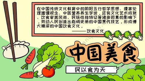 中国美食手抄报