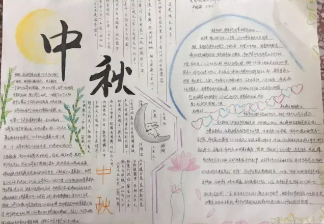 中秋节情满中秋的手抄报 中秋的手抄报