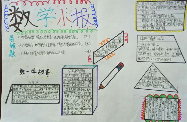 有关年味的数学手抄报有趣的数学手抄报