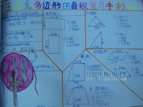 四年级下册认识多边形数学手抄报图片