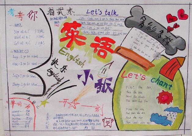 学生英语手抄报3小学生英语手抄报4小学生英语手抄报5英语小笑话一at