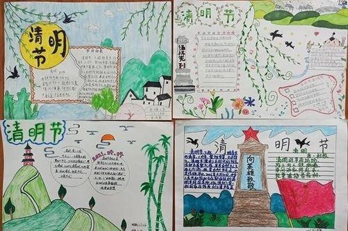 滁州市会峰小学开展清明节手抄报评比活动初中清明节手抄报清明节里话