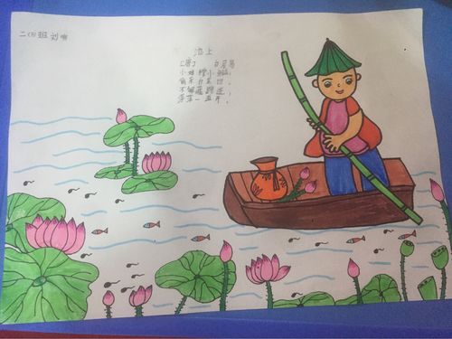 天宇小学诗韵飘香题画诗手抄报