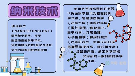 四年级纳米技术科学手抄报 四年级科学手抄报