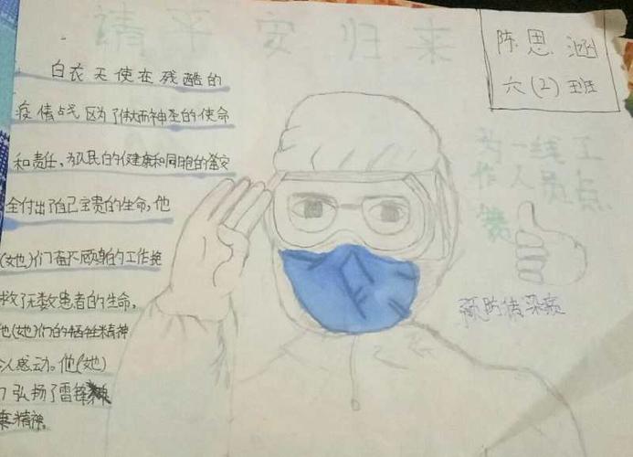 古城乡初级中学学习雷锋精神 致敬抗疫英雄手抄报活动