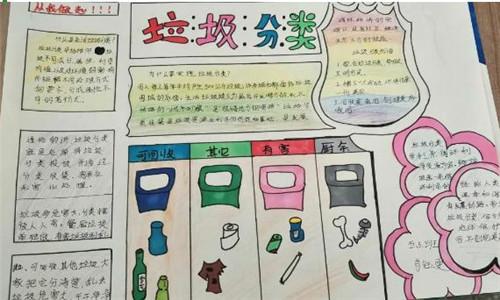 儿童才艺 手抄报 小学生手抄报 进行垃圾分类收集可以减少垃圾处理量