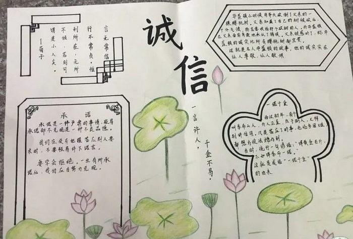 学生资助诚信教育手抄报