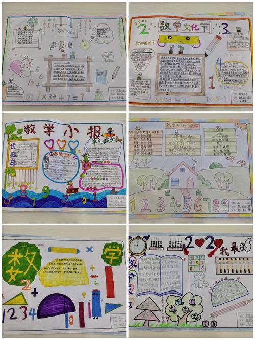 画的是智慧 学的是数学定安县第三小学第三届数学文化《手抄报》