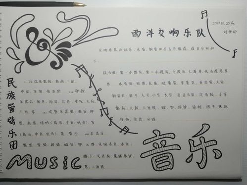 听听那声音2019级20班手抄报展