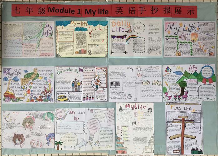 7a module 1 my life 英语手抄报