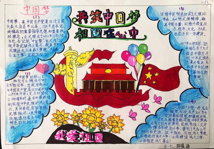 青州市西苑小学共筑中国梦祖国在心中国庆儿童画及手抄报作品集