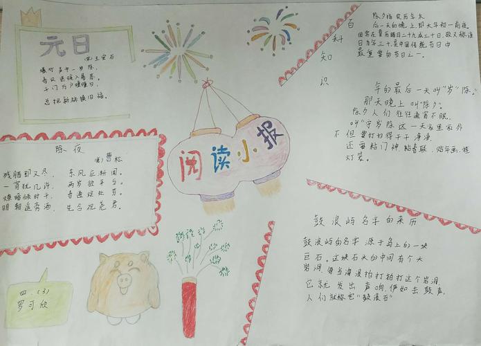 阅读养德 书香致远记濮湖小学2015级3班阅读手抄报展示活动