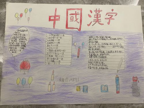 东苑小学五10班《汉字真有趣》手抄报展