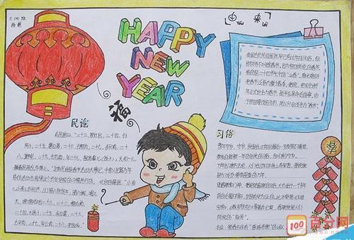 2018年的手抄报新年的手抄报