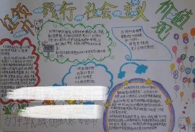 核心价值观手抄报图片素材小学生社会主义核心价值观手抄报图片大全