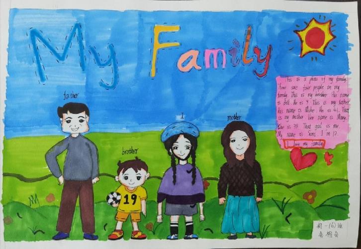 年级举办英语手抄报比赛myfamily全家福手抄报手抄报模板大全六年级小