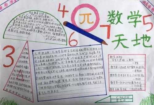 描写数学小天才的手抄报 数学小知识手抄报