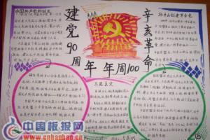 廷堂100周年手抄报70周年手抄报