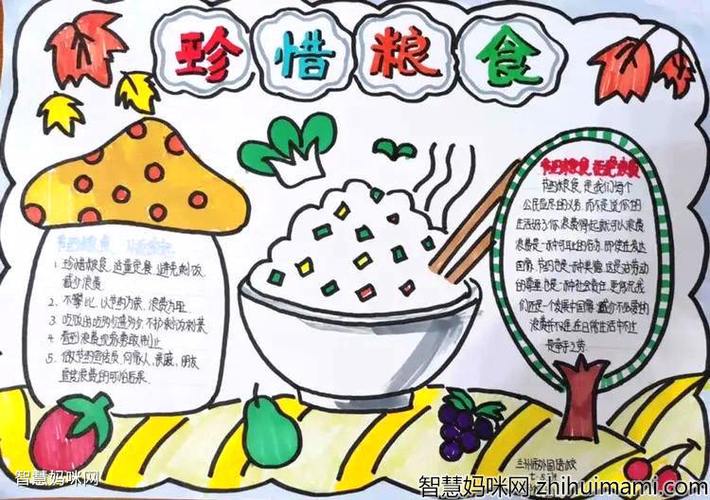 珍惜粮食手抄报图片大全-图1手抄报作品完成图