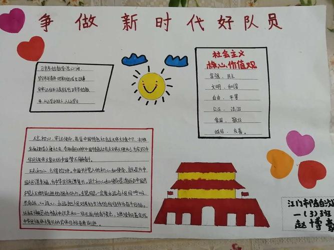 江门市陈白沙小学少先队员手抄报