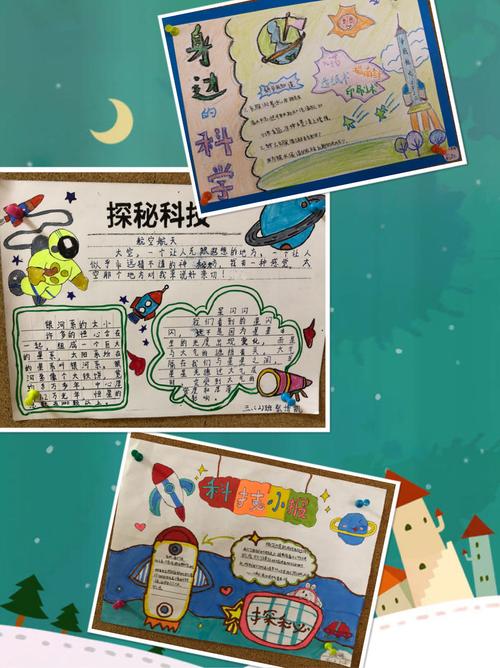 探秘科技 创想未来记三年级《探秘科技》手抄报设计展评活动