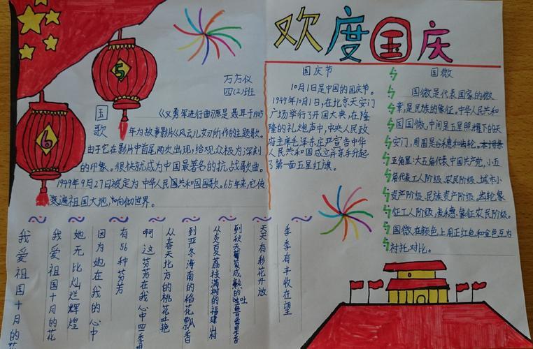 抄报欢喜庆国庆国庆快乐手抄报简单国庆节祝祖国妈妈生日快乐的手抄报