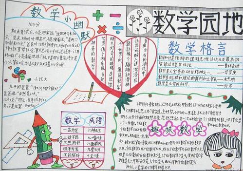 二年级数学名言手抄报 二年级数学手抄报