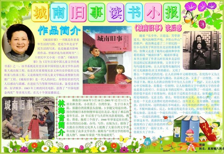 成品好书推荐手抄报模板书香满园快乐读书简报小学生语文读后感板报