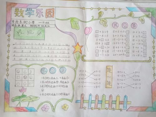 学府东街小学一年级数学手抄报