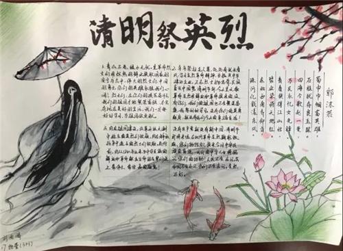 学四式祭英烈手抄报 数学四年级手抄报