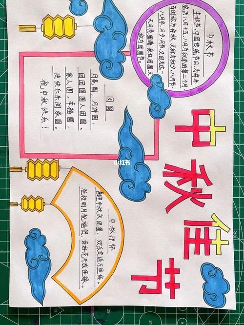 小学生低年级中秋节手抄报 二年级中秋手抄报-蒲城教育文学网